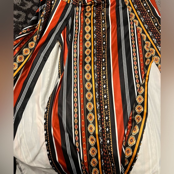 NWT SHEIN Plus Geo Print Wrap Maxi Cami Dress Size 4X - Picture 8 of 8